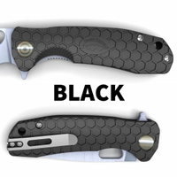 Honey Badger Leaf Flipper Knife [Colour: Black] [Material: 8Cr13Mov] [Size: Large] YHB1288