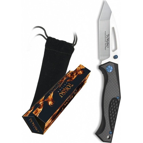 Tokisu Linerlock Folder Knife G10 & Carbon Fibre Handle 18537