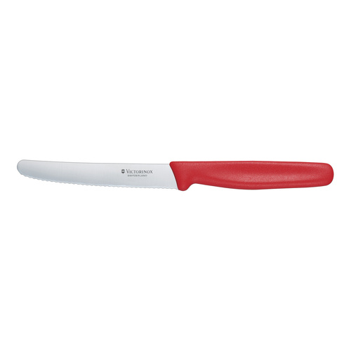 Victorinox Red Serrated Knife 5.0831