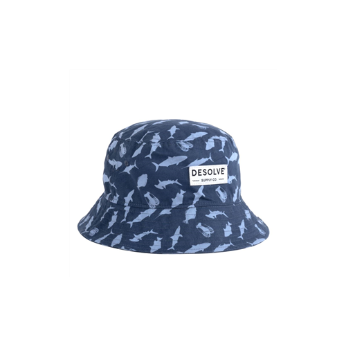 Saltwater Fiends Bucket Hat Navy SzXL