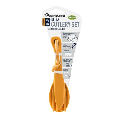 Sea To Summit Delta Cutlery Set Orange ADCUTSETOR