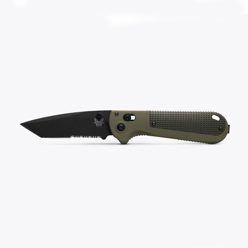 Benchmade 431SBK-1 Redoubt | Ranger Green/Forest Grivory Tanto Folding Knife, Part Serrated, NEW 2024