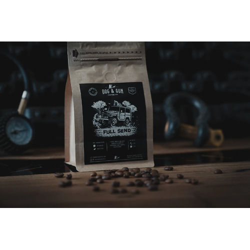 Dog & Gun FULL SEND Whole Bean Coffee 750g C08B750