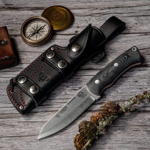 Cudeman 206-M BS-9  BUSHCRAFTER Fixed Blade Knife