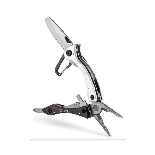 GERBER Outdoor Crucial Pocket Tool 9 Tool Multi-Pliers (GRAY) Multi-Tool GE31000014