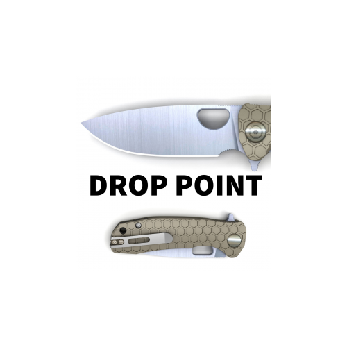 Honey Badger Drop Point Flipper Knife HBDropPointFlipper