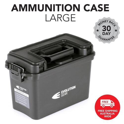 EVOLUTION GEAR Large Ammunition Case Weatherproof Ammo Box / Dry Box