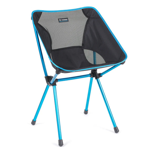 Helinox Cafe Chair Black W Cyn Blu Frm HX14351