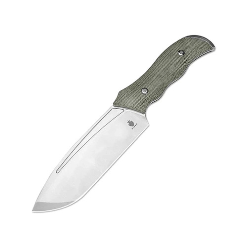 KIZER K1054A1 Metaproptizol Fixed Blade, Green Micarta, Sheath