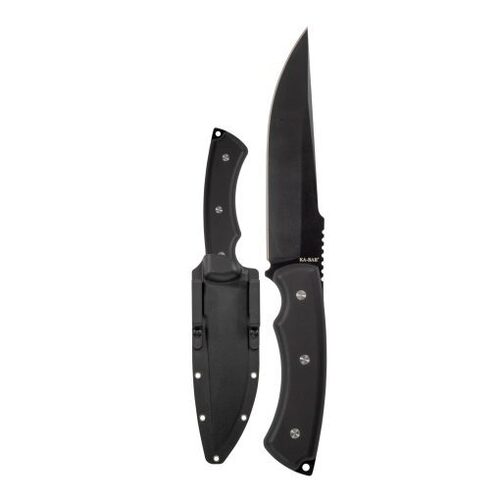 KA-BAR IFB Trail Point Fixed Blade Knife 6.02‚Ä≥ Black Blade and Handle KB5351