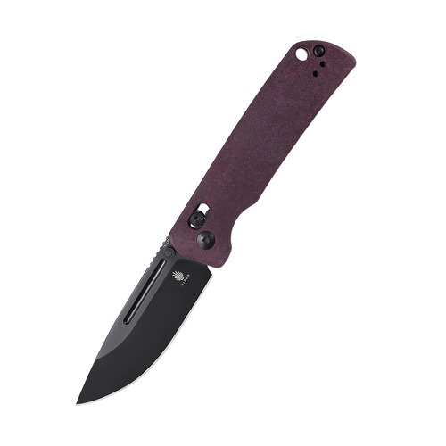 Kizer Kv4481C1 Escort Folding Knife, Red Richlite