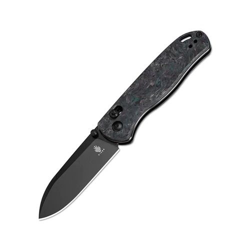 KIZER Ki3619A4 Drop Bear Folding Knife, Fatcarbon