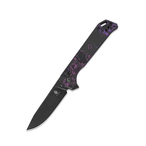 Kizer Ki4458.2Ba3  Begleiter2 Folding Knife, Button Lock Fatcarbon