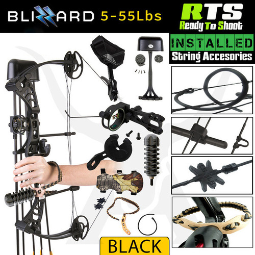 Apex Hunting 55lbs RTS Apex Blizzard Compound Bow Kit Right Handed Right MK-MK-CB50AC-RTS