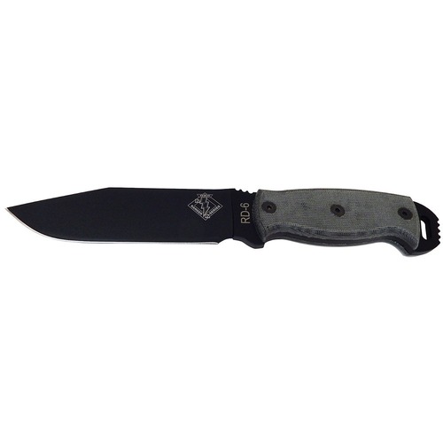 Ontario Knife Co. 8675 Rd-6 Black Micarta Fixed Blade W/Sheath OKC8675