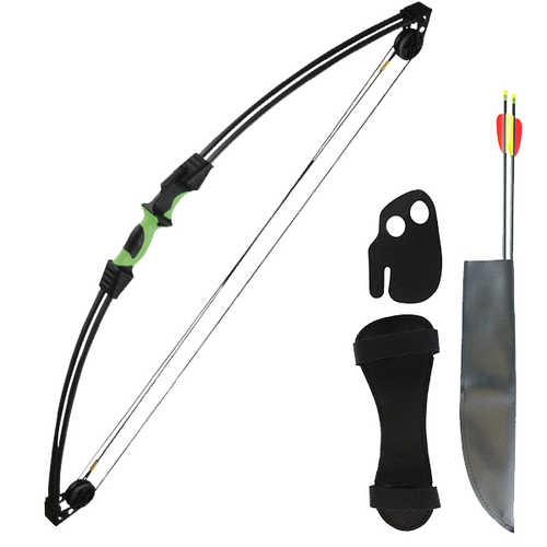 Apex Hunting 18lbs Kids Longbow - Black RB015-BK