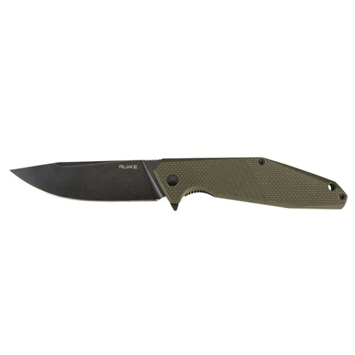 Ruike Knives D191-G Flipper Folding Knife, Green/Stainless