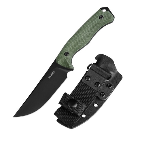 RUIKE KNIVES F186-MG Fixed Blade, Green Micarta