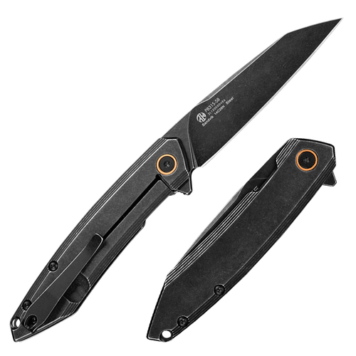 Ruike Knives RKP831S-SB Folding Knife, Black Stonewashed