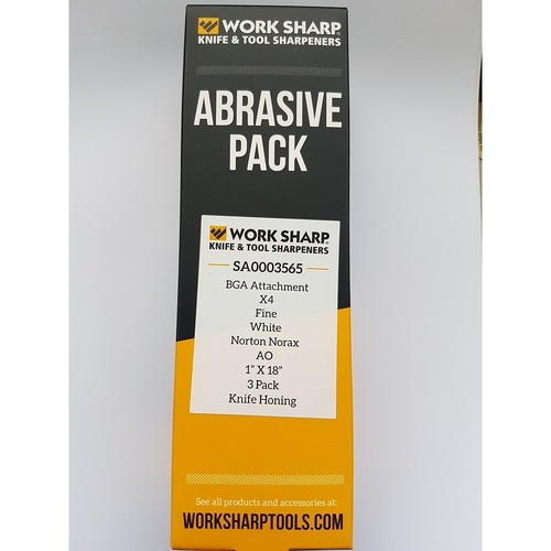 Work Sharp Sa0003565 X4 (3000 Grit) Belt Pack 3 Suits Ken Onion Blade Grinder Attachment