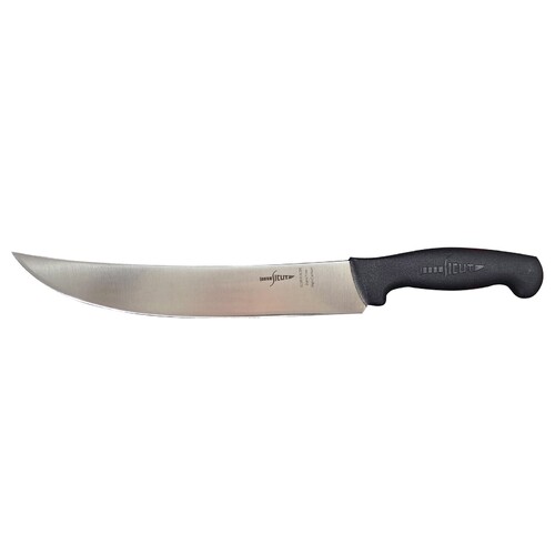 SICUT Butchers Knife – 10″ Cimeter Blade with Black Handle