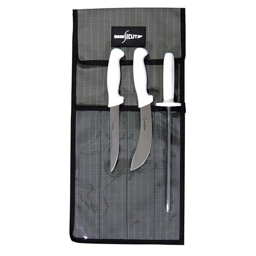 SICUT 4 Piece Standard Knife Package ‚Äì White Handle