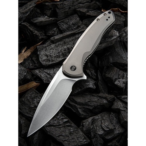 We Knife 2001H Kitefin Folding Knife, Gray Ti 