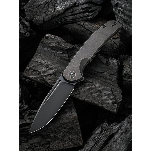 We Knife We20061B-3  Beacon Folding Knife, Black Ti