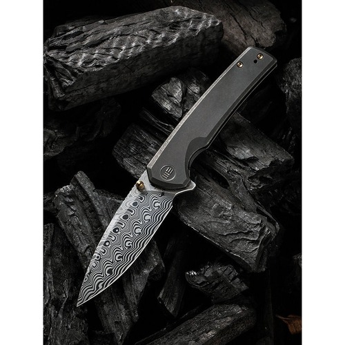 We Knife We21014C-Ds1  Subjugator Folding Knife, Damasteel