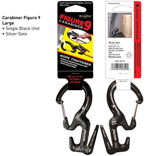 Nite Ize Figure 9 Carabiner Large Black