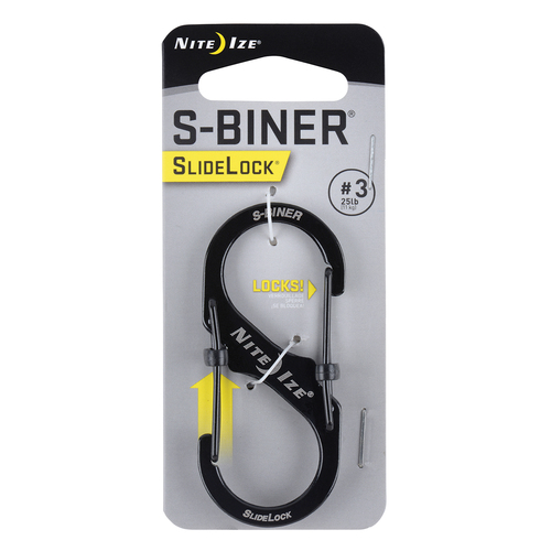 Nite Ize S-Biner SlideLock #3 Black