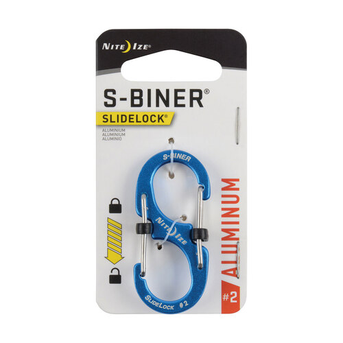 Nite Ize S-Biner SlideLock Aluminium #2 Blue