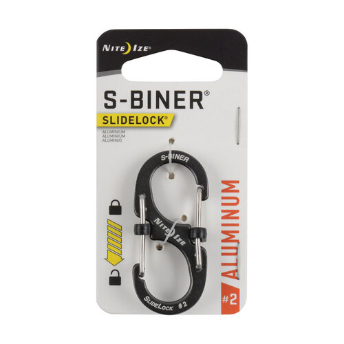 Nite Ize S-Biner SlideLock Aluminium #2 Charcoal