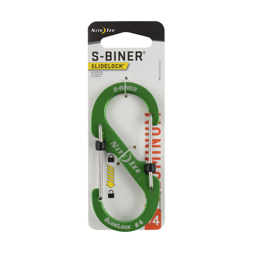 Nite Ize S-Biner SlideLock Aluminium #4 Lime