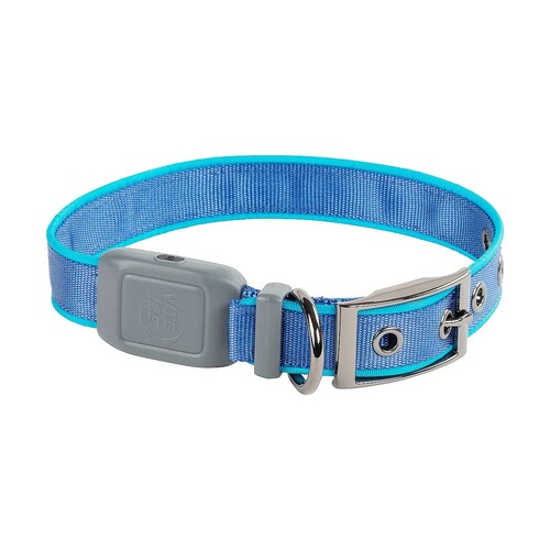 NiteDog Rechargeable LED Collar M Blue/Blue LED