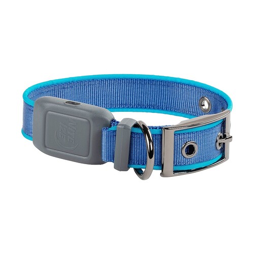 NiteDog Rechargeable LED Collar S Blue/Blue LED