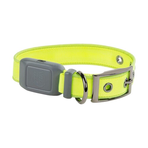 NiteDog Rechargeable LED Collar S Lime/Green LED