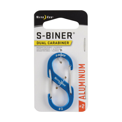 Nite Ize S-Biner Dual Carabiner Aluminium #2 Blue