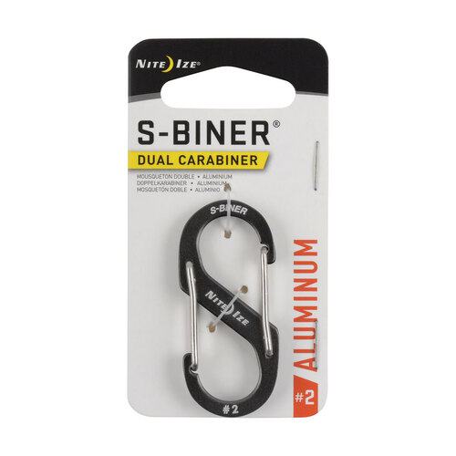 Nite Ize S-Biner Dual Carabiner Aluminium #2 Charcoal