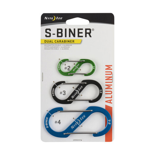 Nite Ize S-Biner Dual Carabiner Aluminium 3 Pack