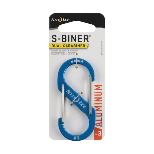 Nite Ize S-Biner Dual Carabiner Aluminium #3 Blue