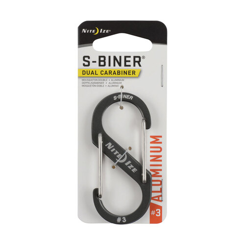 Nite Ize S-Biner Dual Carabiner Aluminium #3 Charcoal