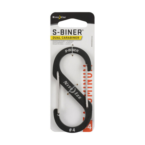 Nite Ize S-Biner Dual Carabiner Aluminium #4 Charcoal