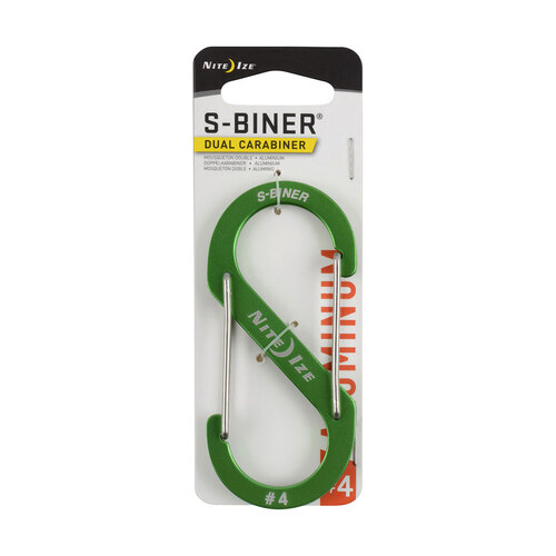 Nite Ize S-Biner Dual Carabiner Aluminium #4 Lime