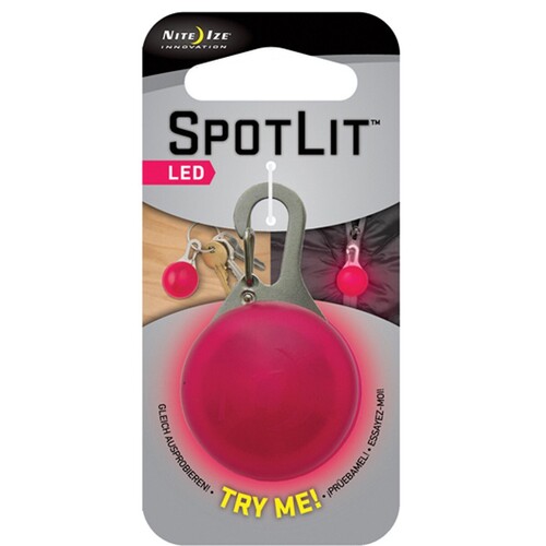 Nite Ize Spot Lit Pink White LED