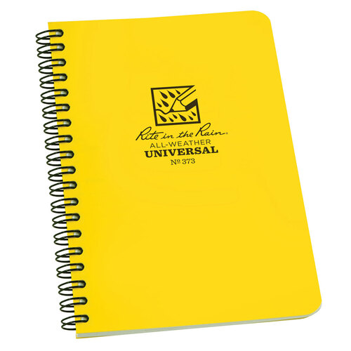 Side Spiral 4.625 x 7 Polydura Notebook Universal Yellow